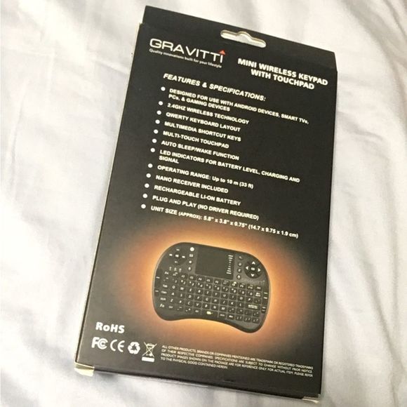 New in Box Gravitti Mini Wireless Keypad - Picture 3 of 4